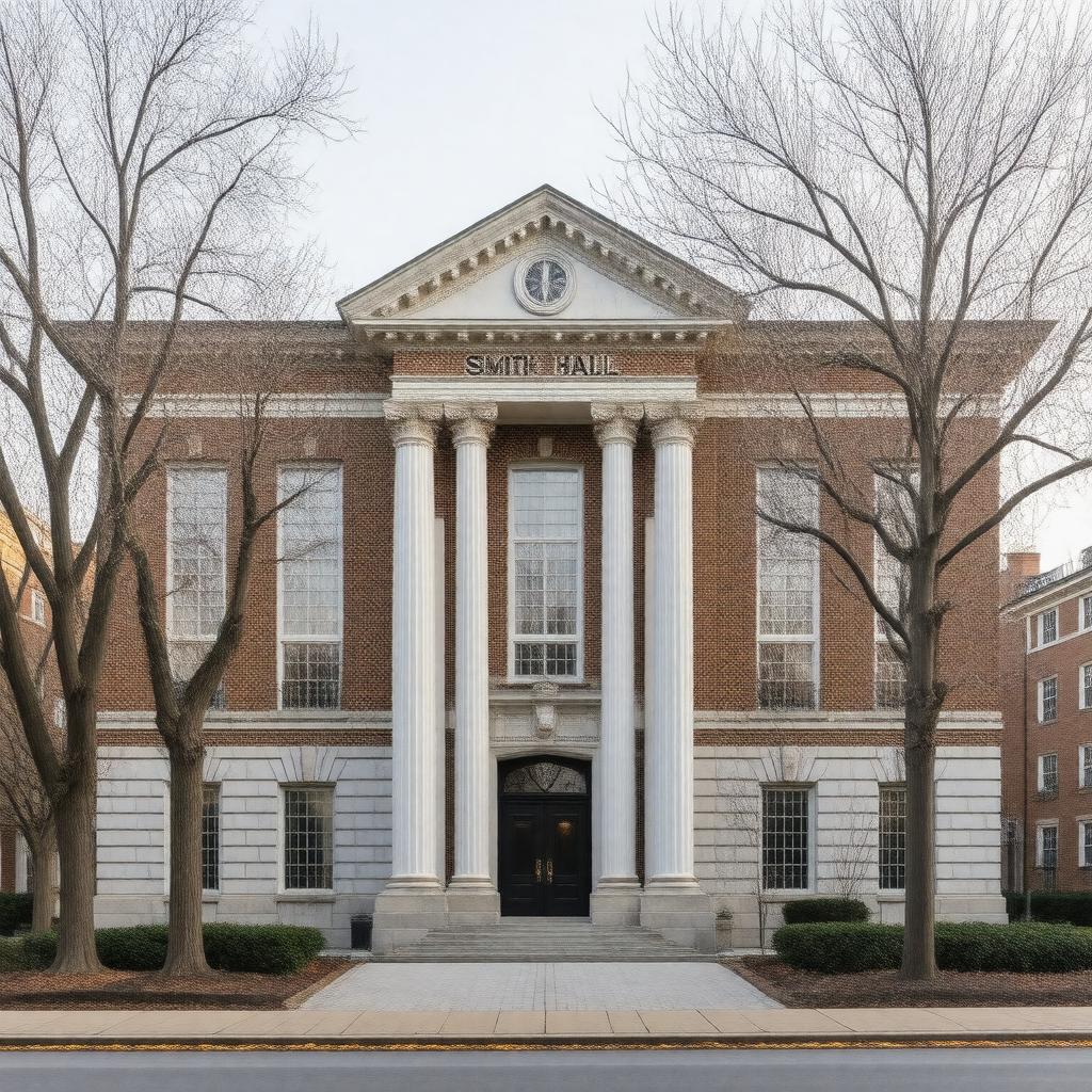 AI-created image of Smith Hall