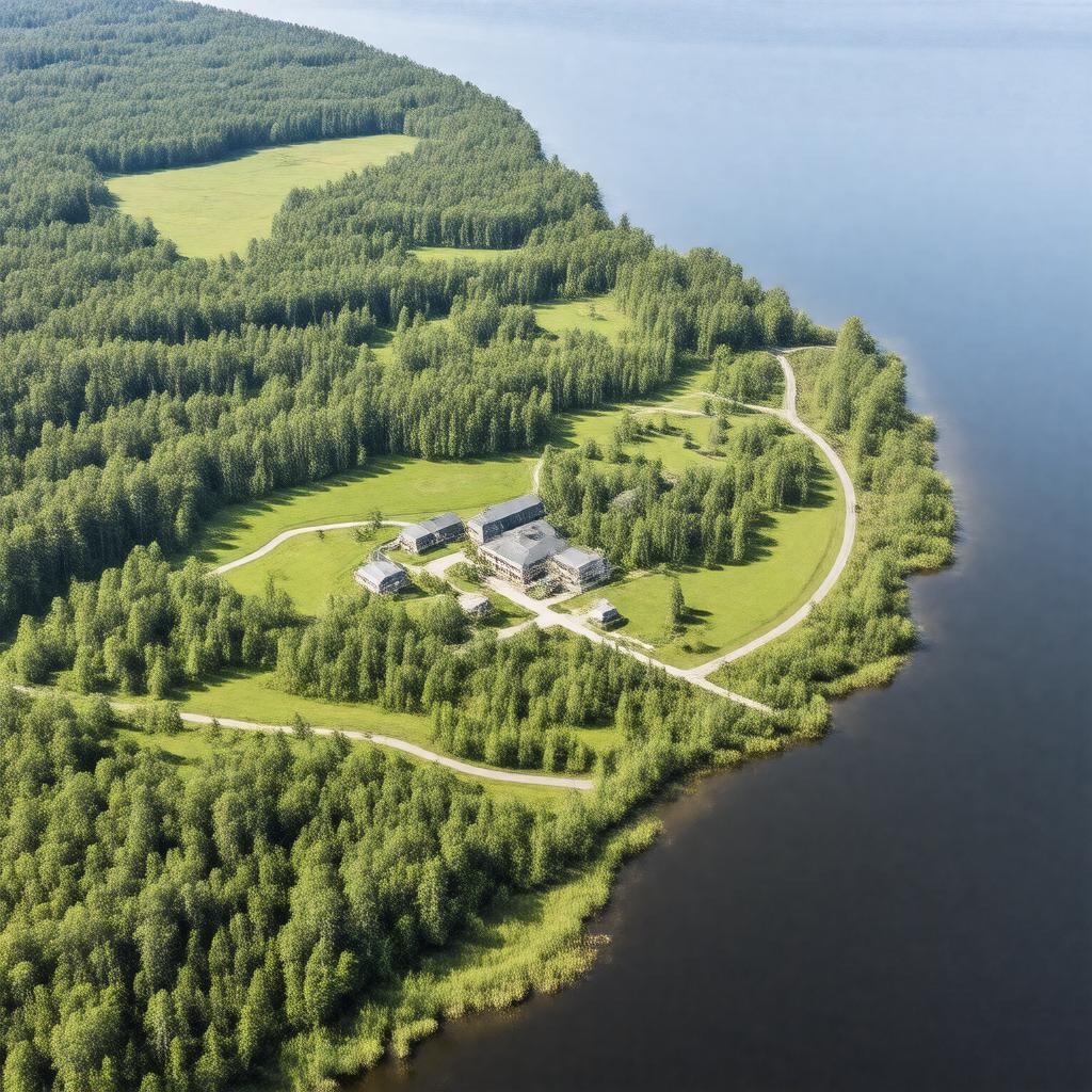 Click to view larger image AI-created image of Smithsonian Environmental Research Center