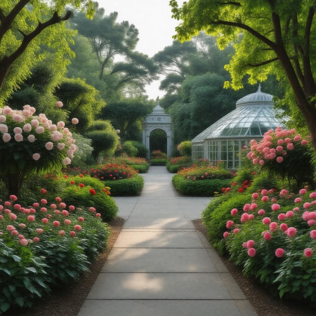 AI-created image of Smithsonian Gardens
