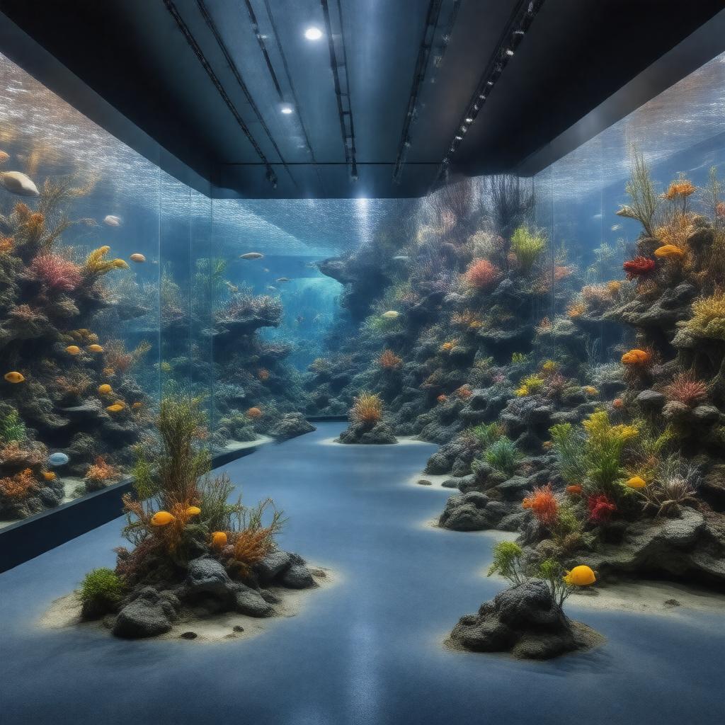 AI-created image of Smithsonian Marine Ecosystems Exhibit