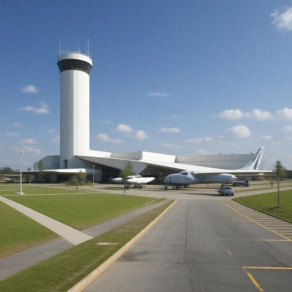 Click to view larger image AI-created image of Smithsonian National Air and Space Museum Steven F. Udvar-Hazy Center