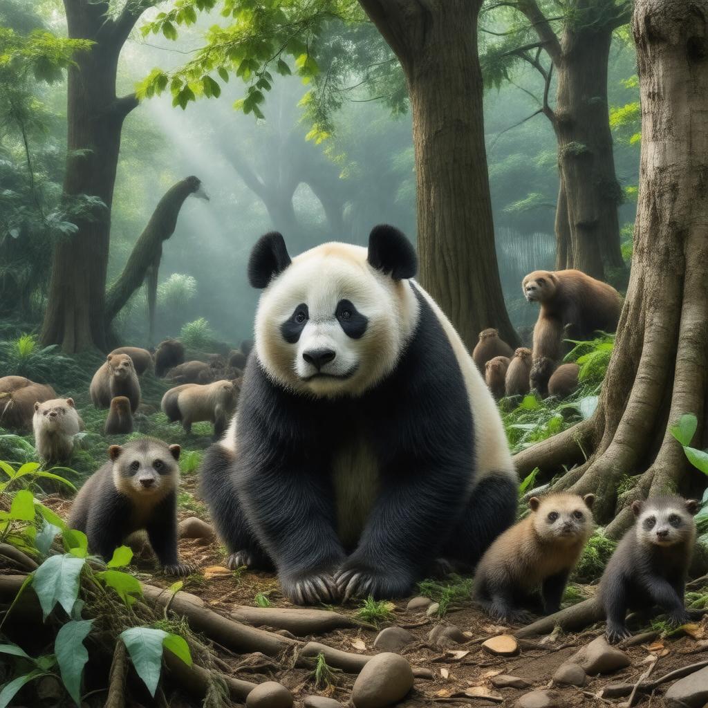 AI-created image of Smithsonian National Zoological Park