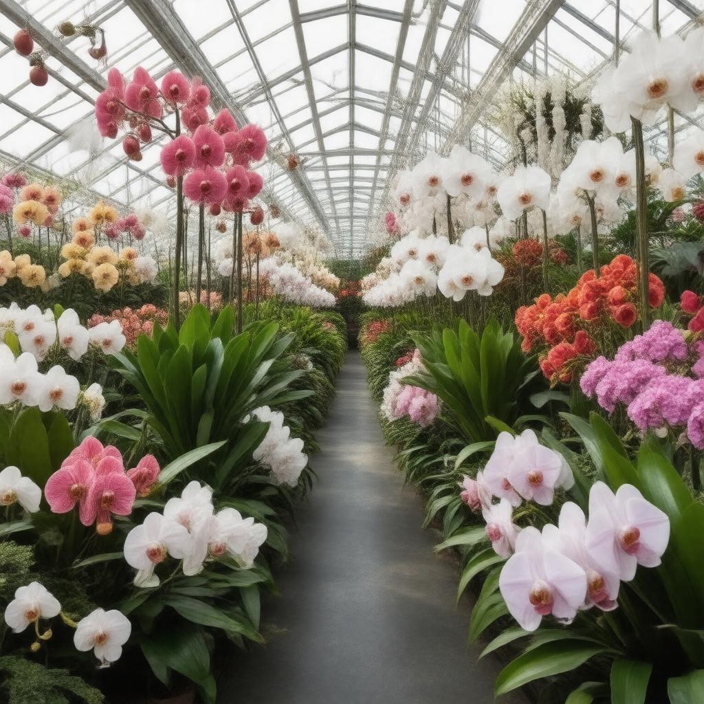 AI-created image of Smithsonian Orchid Collection