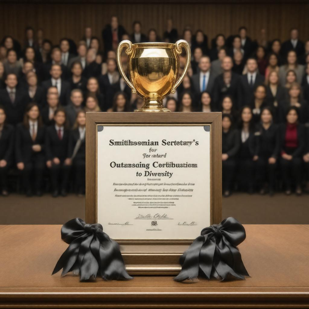 Click to view larger image AI-created image of Smithsonian Secretary's Award for Outstanding Contribution to Diversity