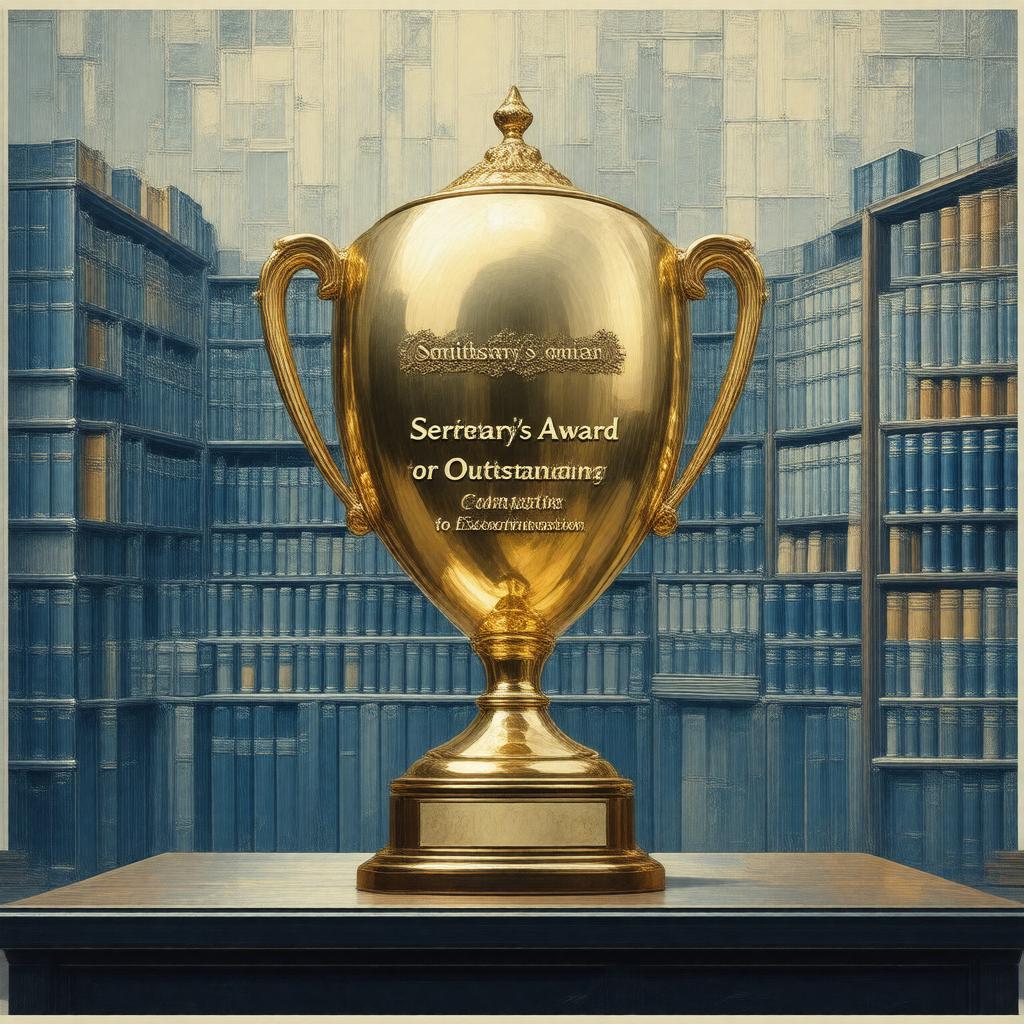 Click to view larger image AI-created image of Smithsonian Secretary's Award for Outstanding Contribution to Education