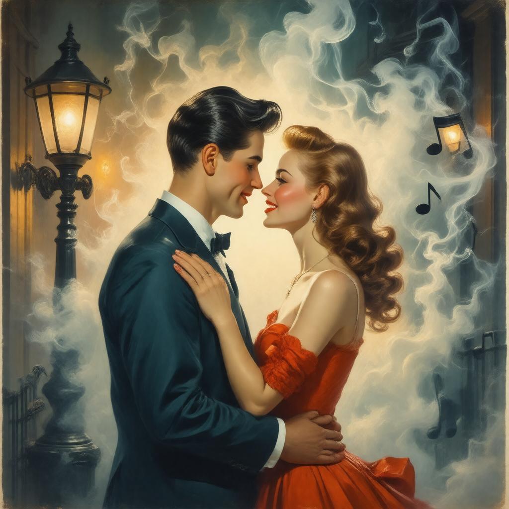 AI-created image of Smoke Gets in Your Eyes