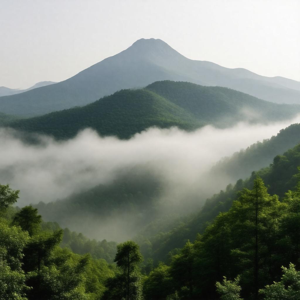 AI-created image of Smoky Mountains