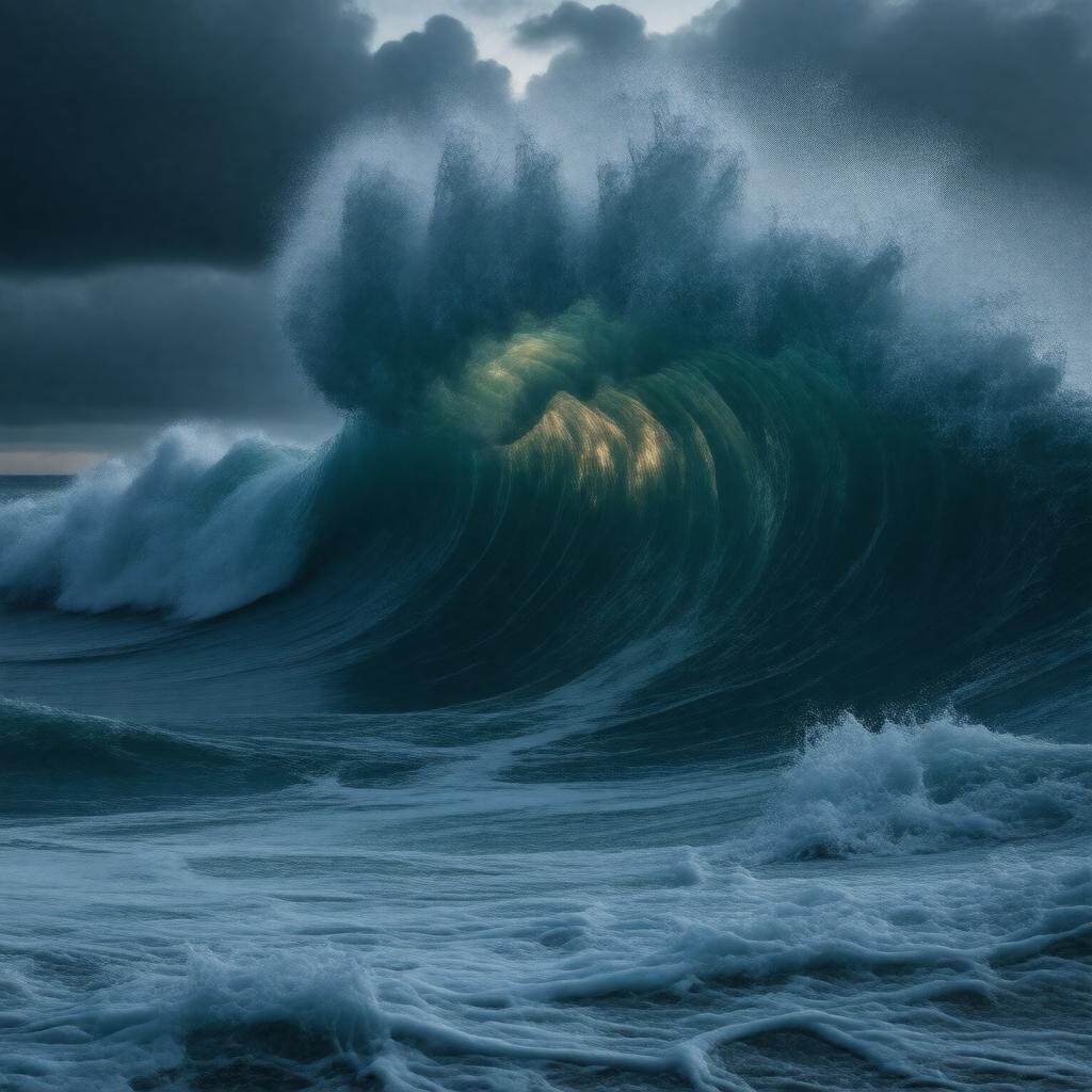 AI-created image of Smothered Seas