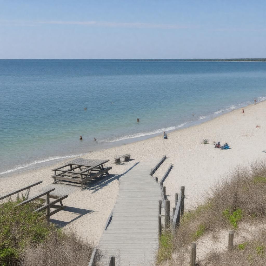 Click to view larger image AI-created image of Smugglers Beach