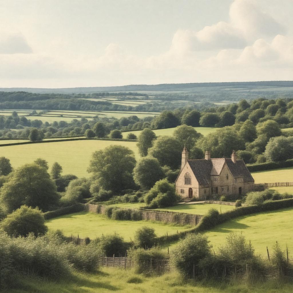 AI-created image of Snainton, North Riding of Yorkshire, England