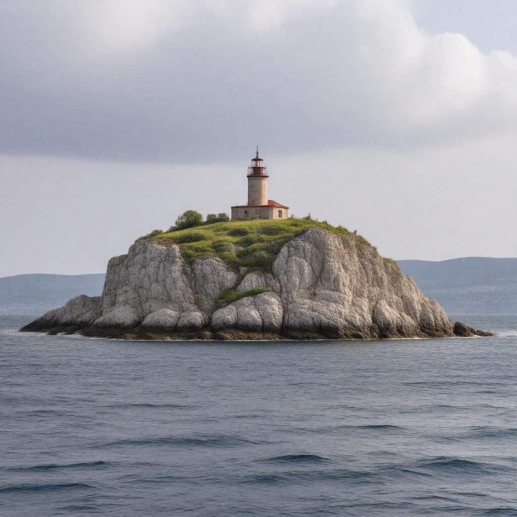 AI-created image of Snake Island