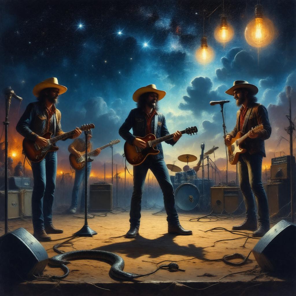 Click to view larger image AI-created image of Snakecharmers in Texas