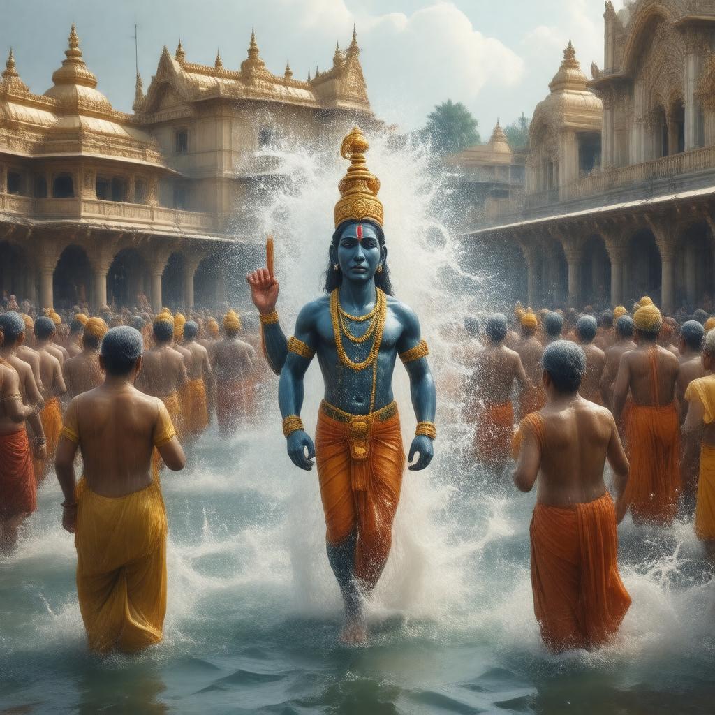 AI-created image of Snana Yatra