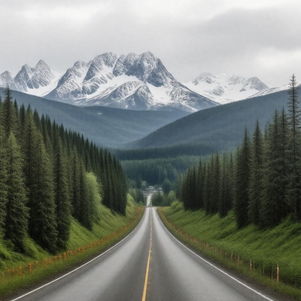 AI-created image of Snoqualmie Pass