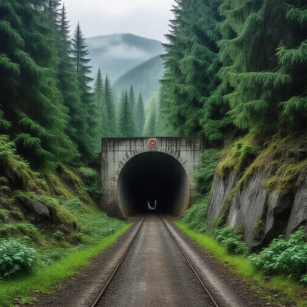 AI-created image of Snoqualmie Pass Tunnel