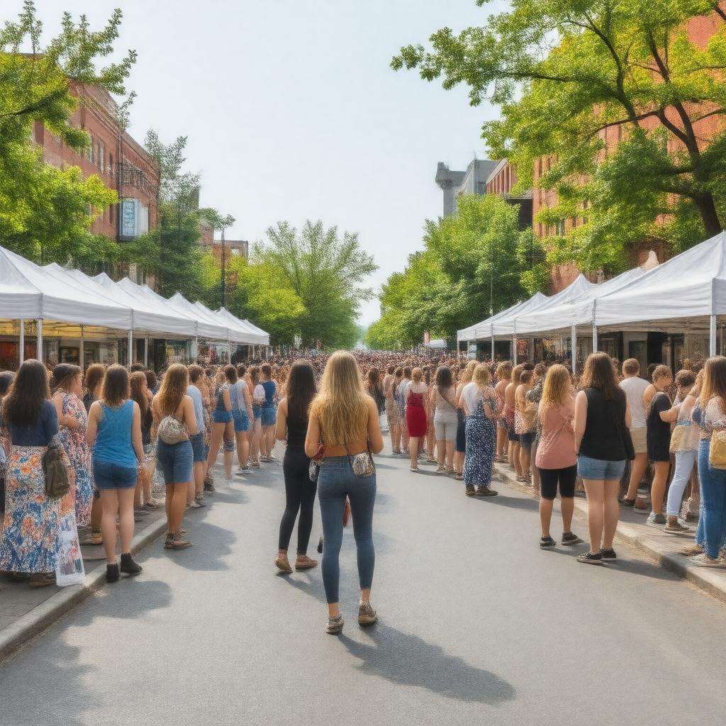 Click to view larger image AI-created image of SoWa Art Walk