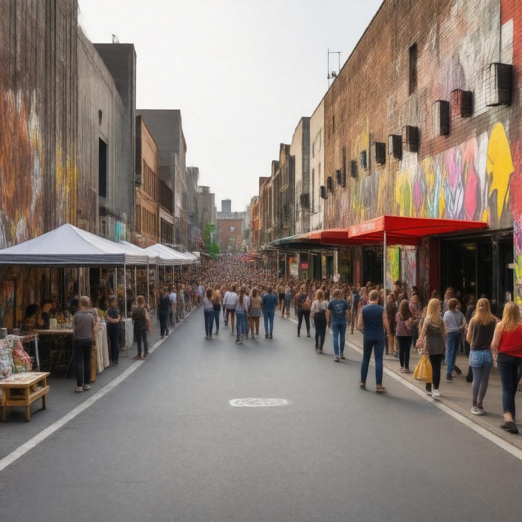 AI-created image of SoWa Art + Design District