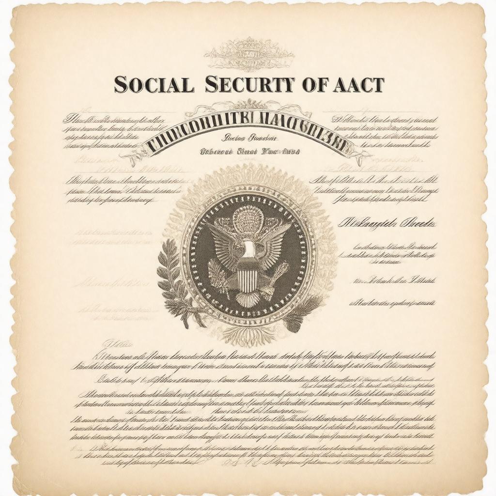 AI-created image of Social Security Act of 1935