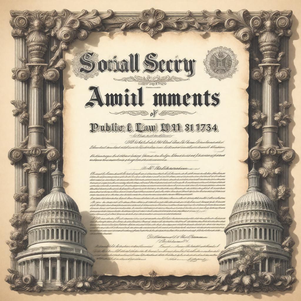 Click to view larger image AI-created image of Social Security Amendments of 1950