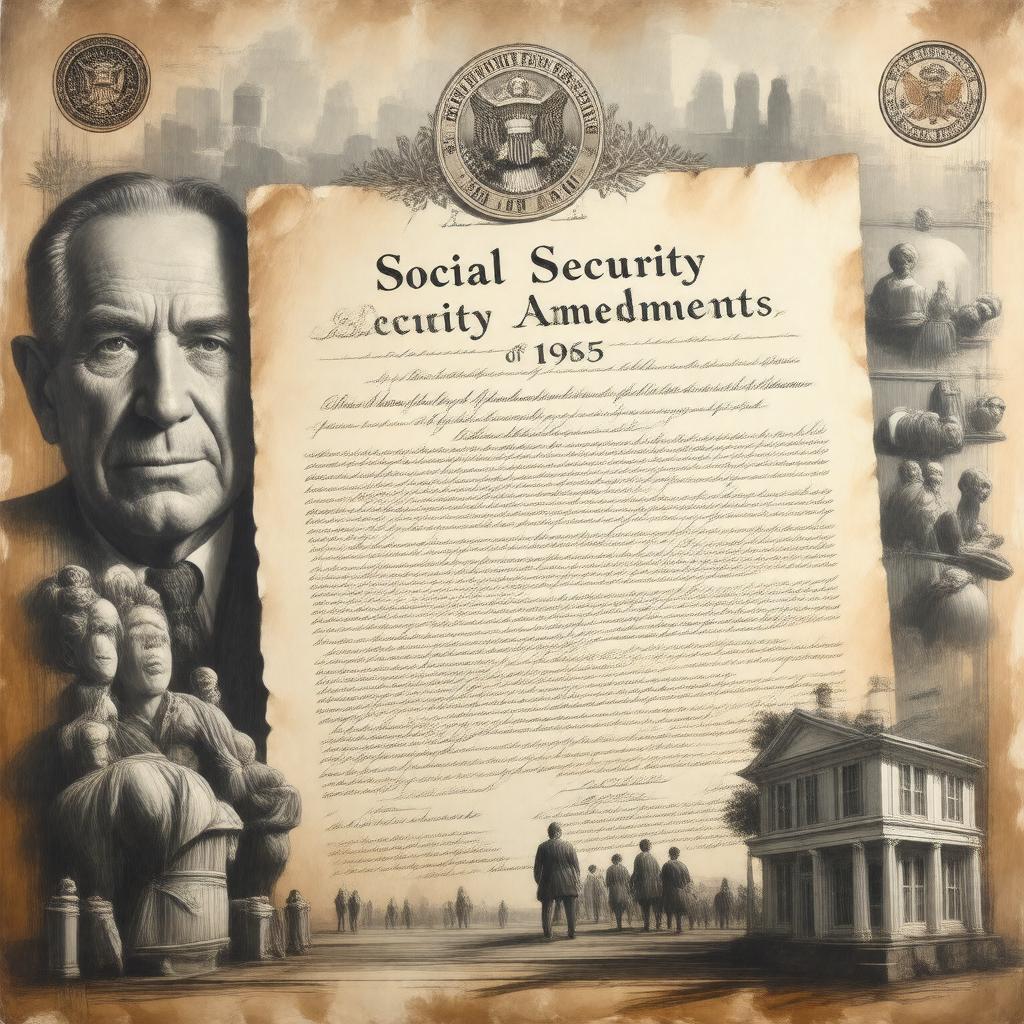 Click to view larger image AI-created image of Social Security Amendments of 1965