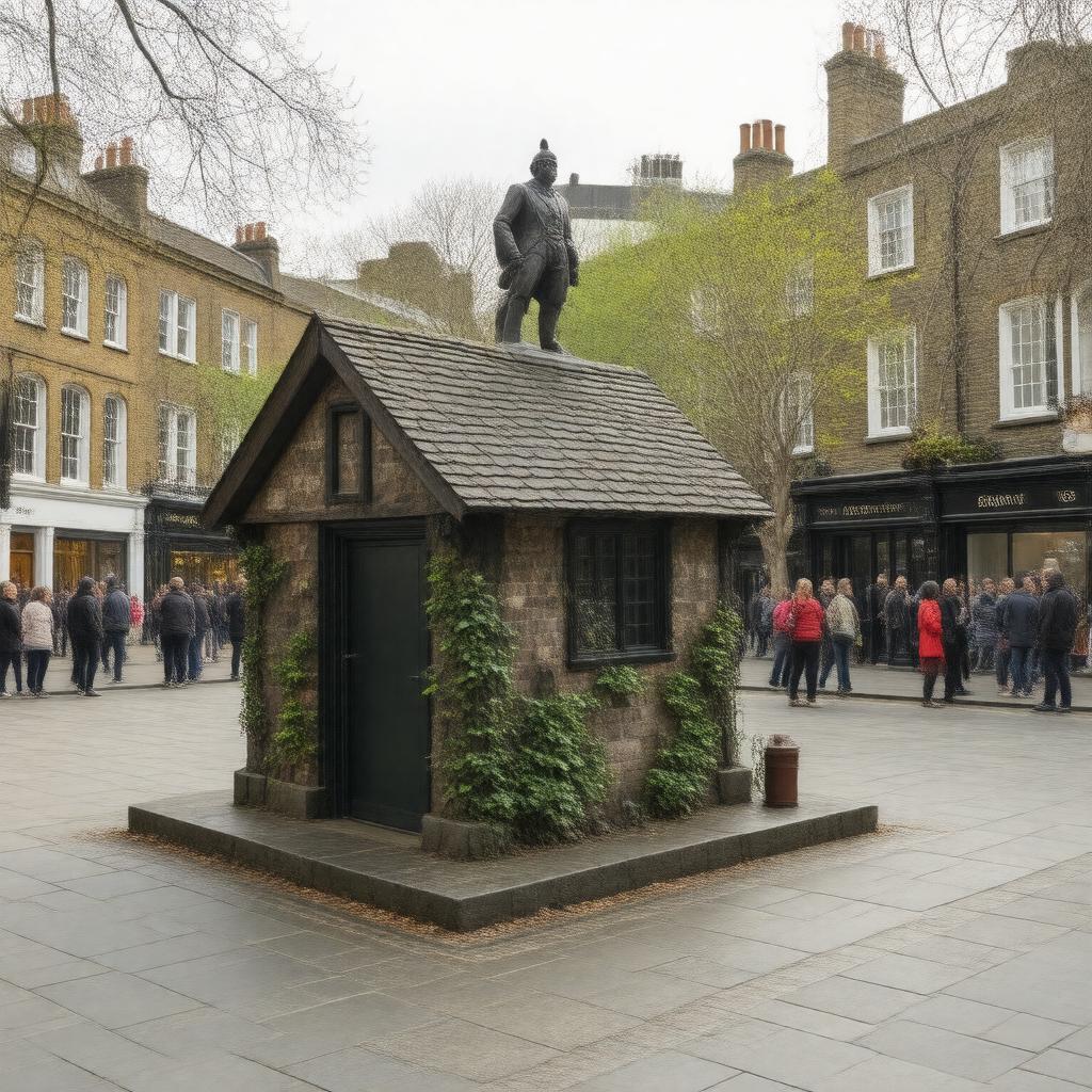 AI-created image of Soho Square