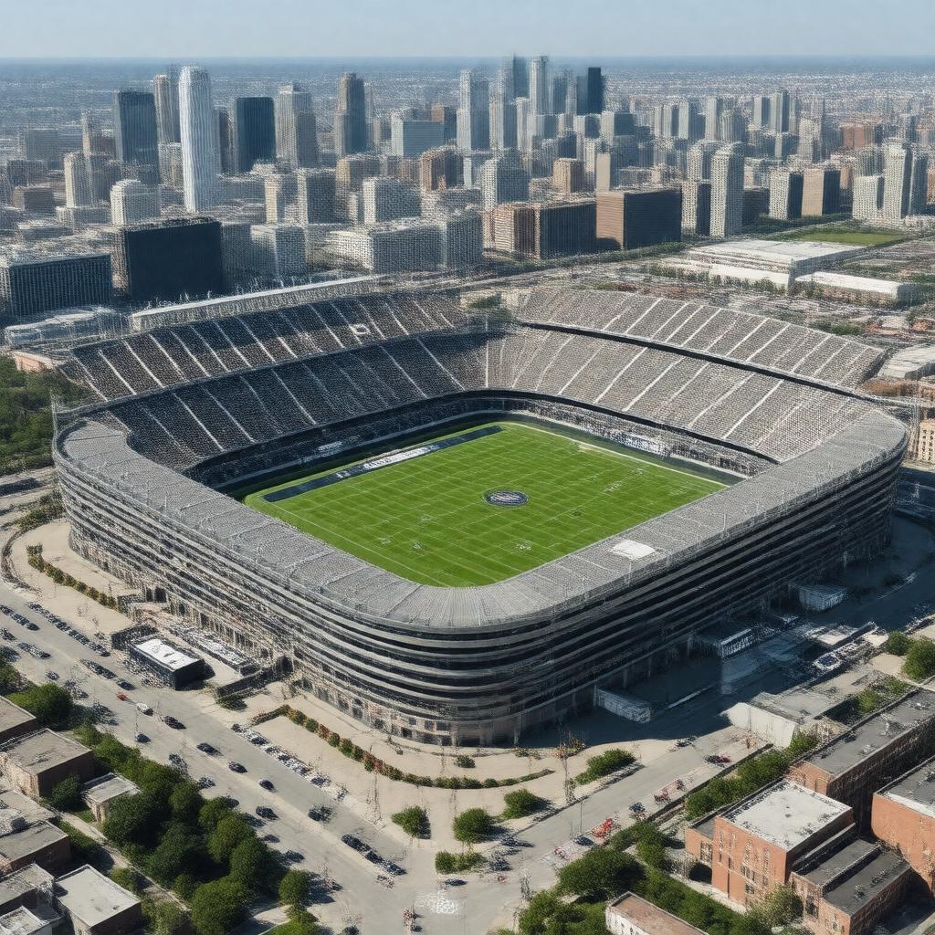 AI-created image of Soldier Field, Chicago