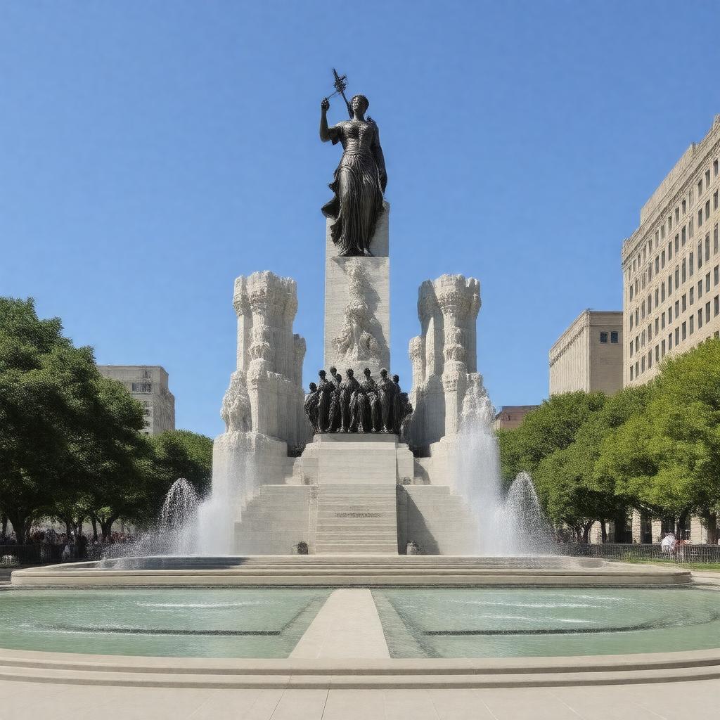 AI-created image of Soldiers and Sailors Monument