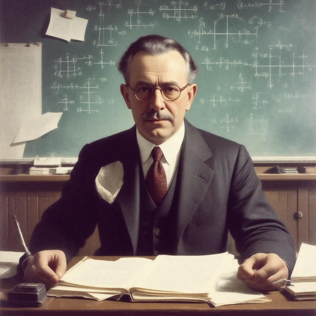 AI-created image of Solomon Lefschetz