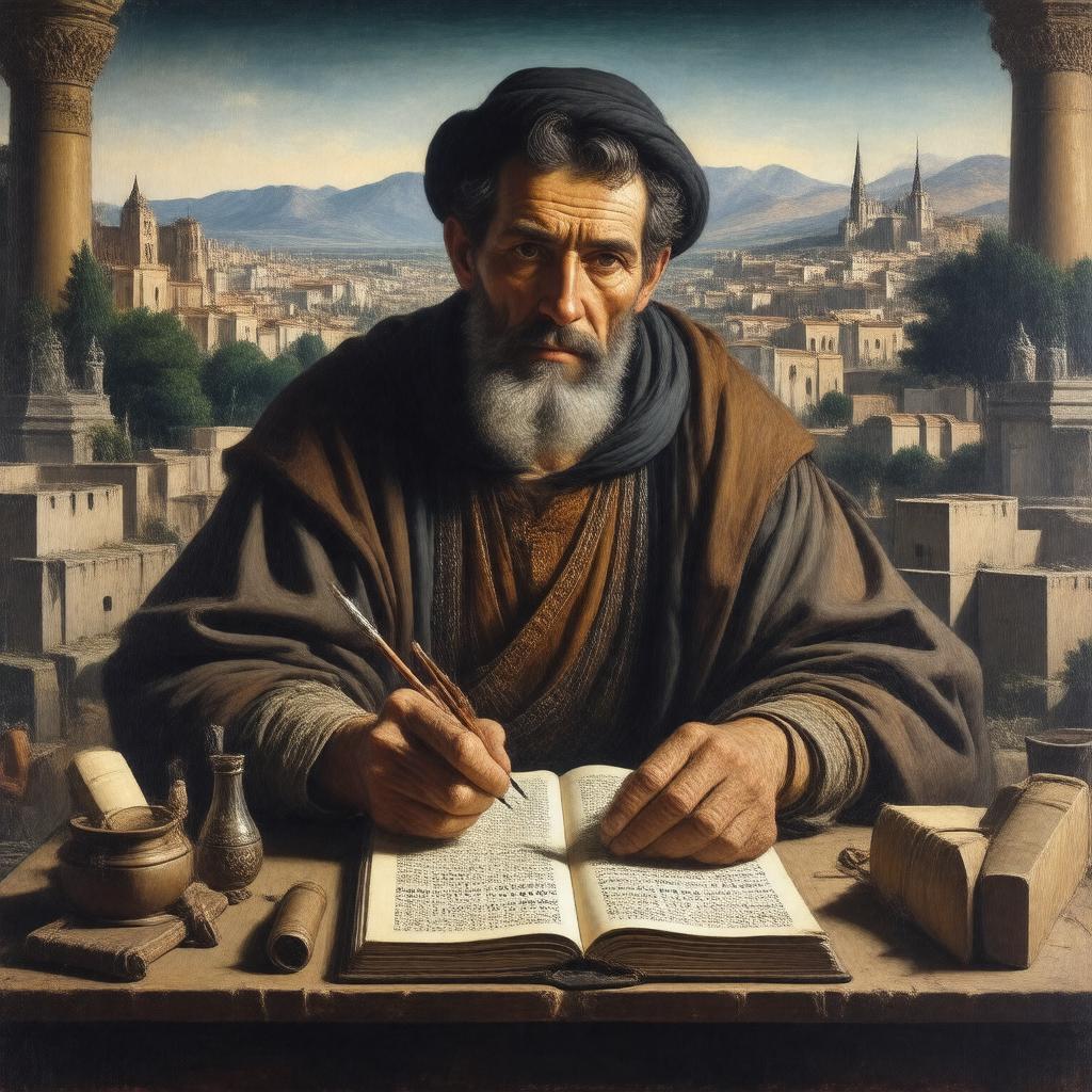 AI-created image of Solomon ibn Gabirol