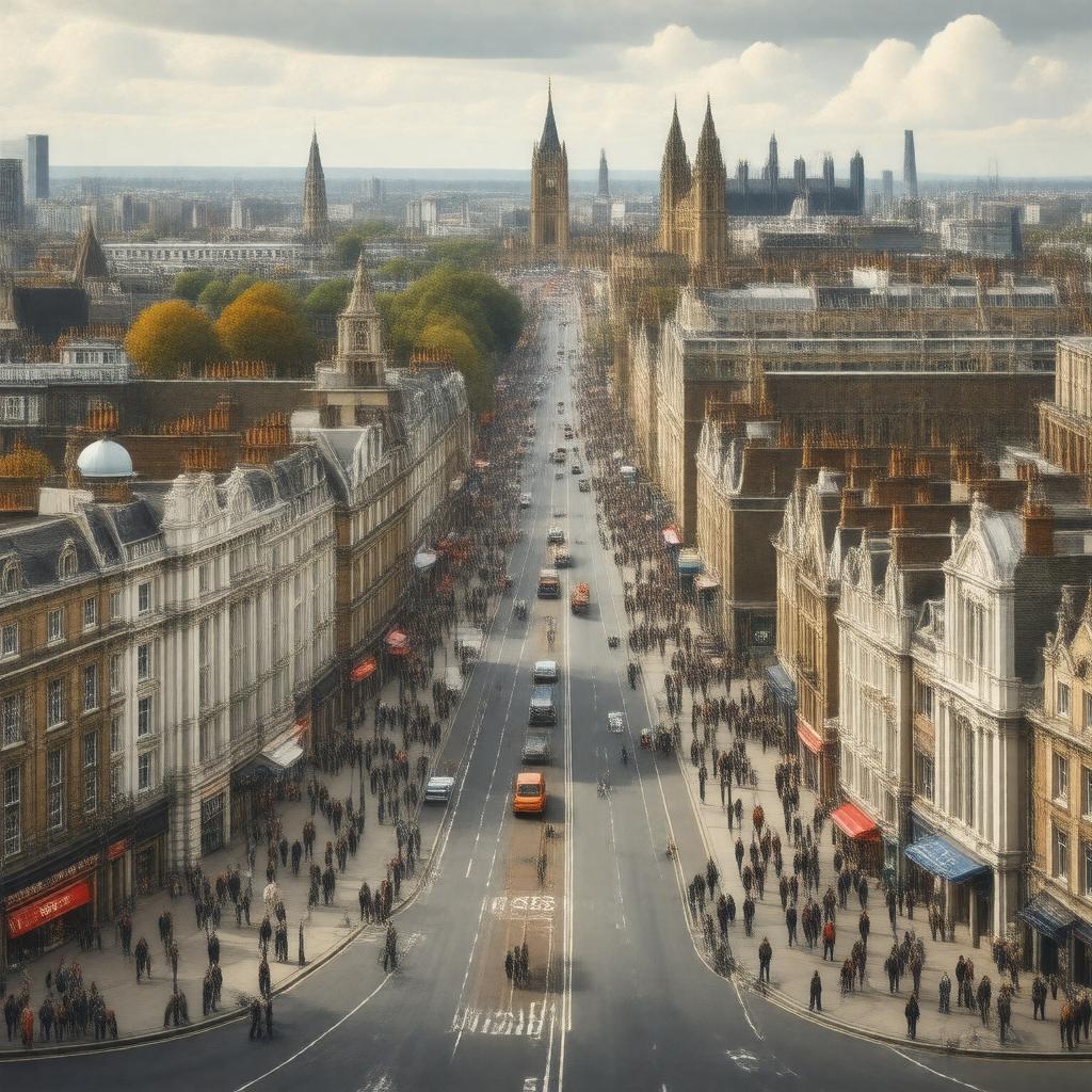 AI-created image of Somers Town, London, England