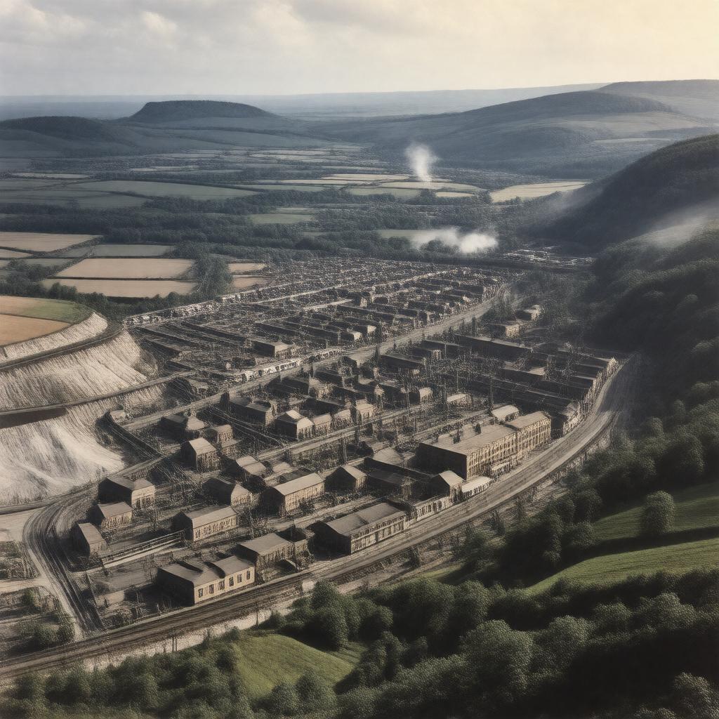 AI-created image of Somerset Coalfield