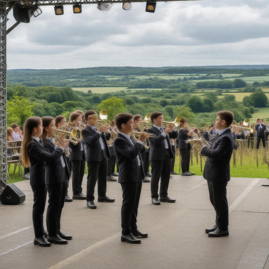 AI-created image of Somerset County Youth Brass Band