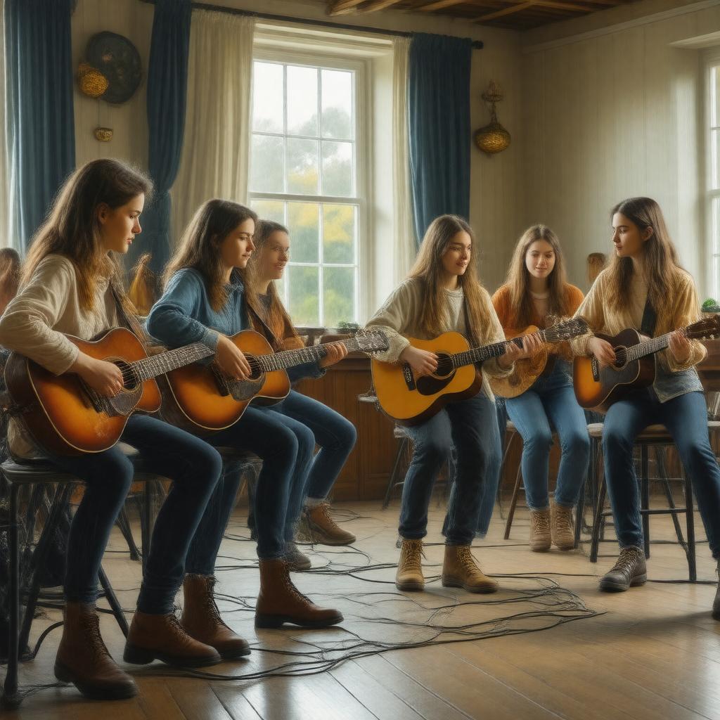 AI-created image of Somerset County Youth Guitar Group