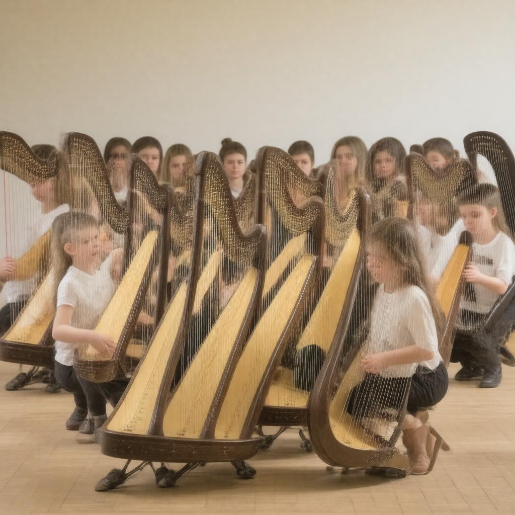 AI-created image of Somerset County Youth Harp Group