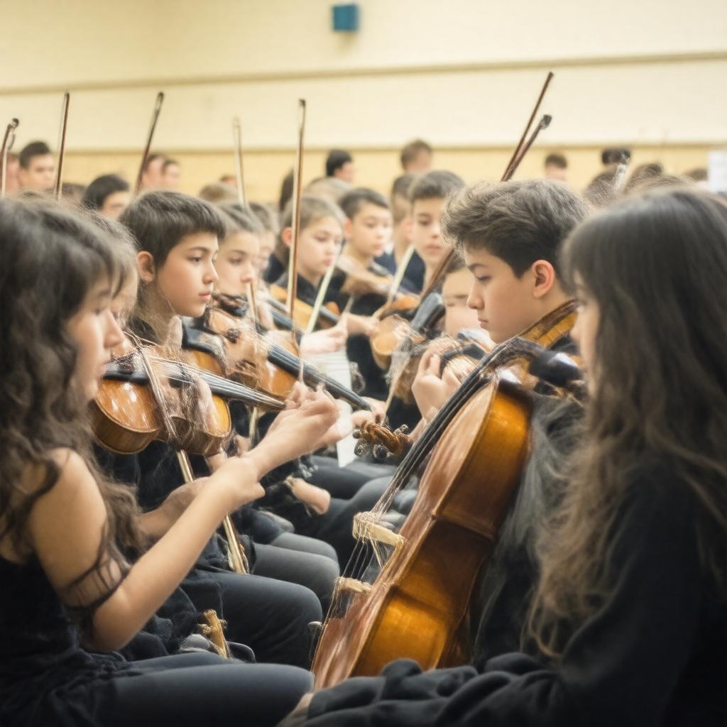 Click to view larger image AI-created image of Somerset County Youth String Group