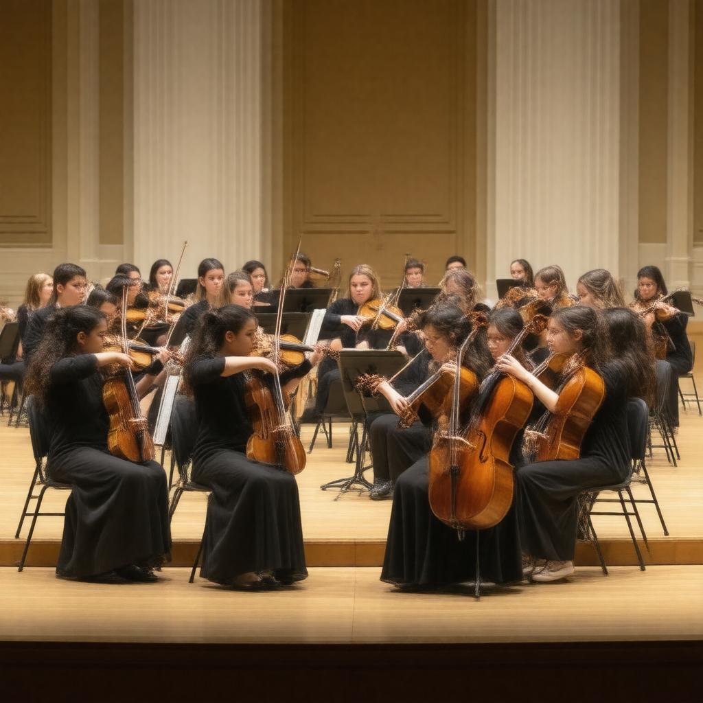 Click to view larger image AI-created image of Somerset County Youth String Orchestra