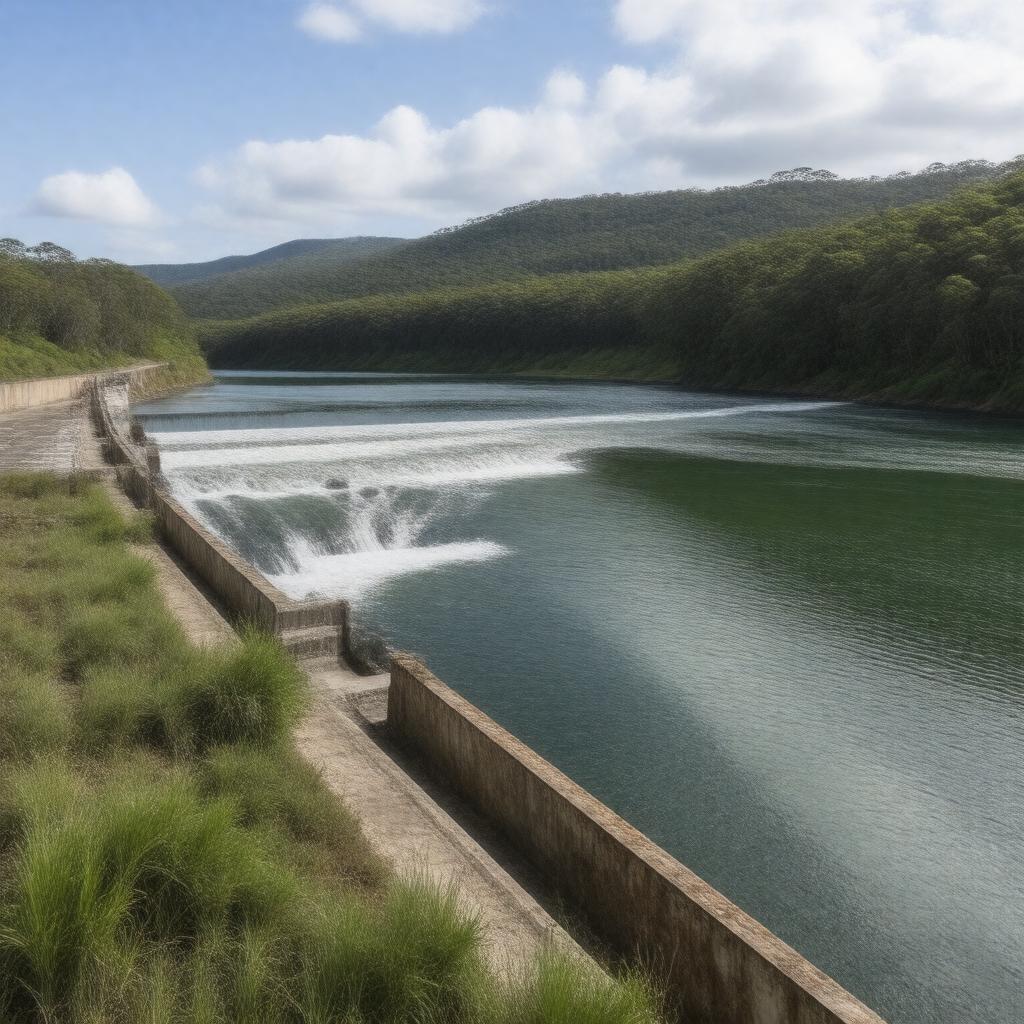 AI-created image of Somerset Dam