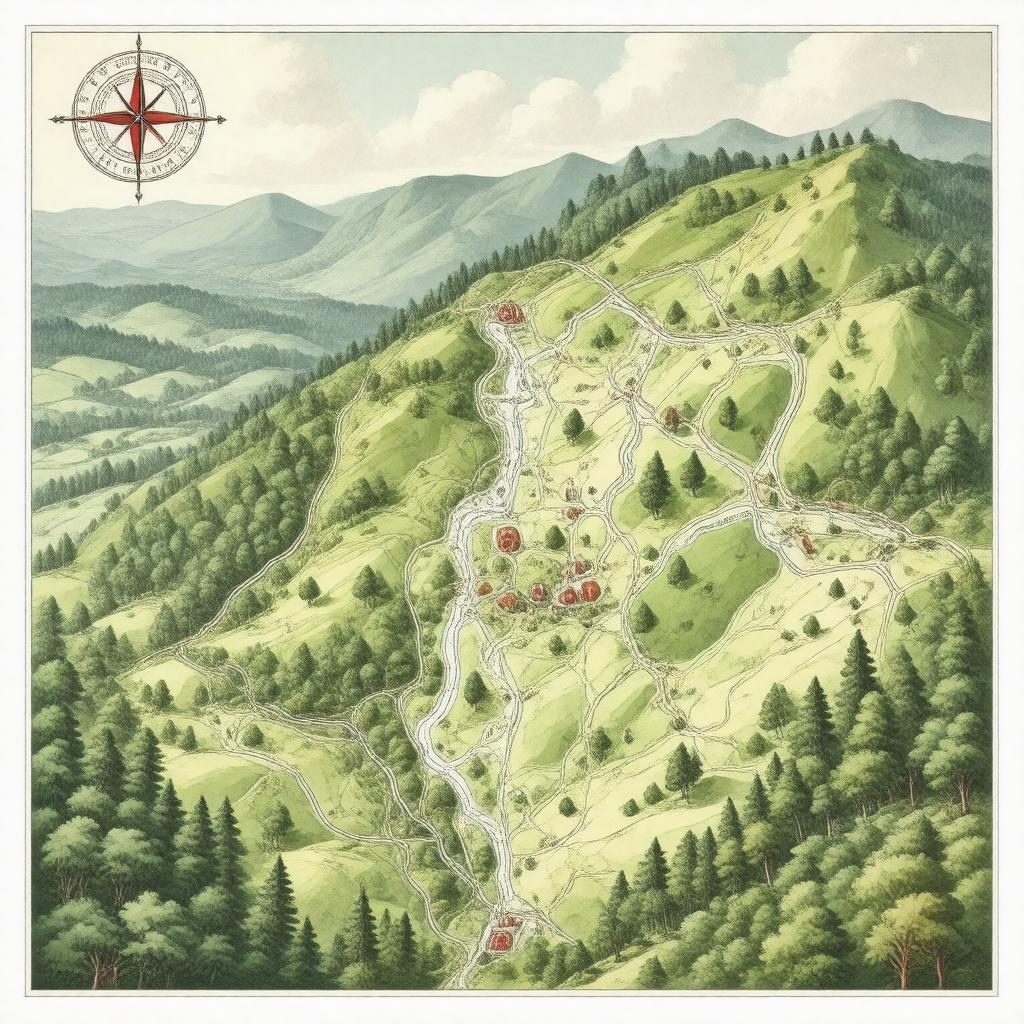 Click to view larger image AI-created image of Somerset Orienteering Association