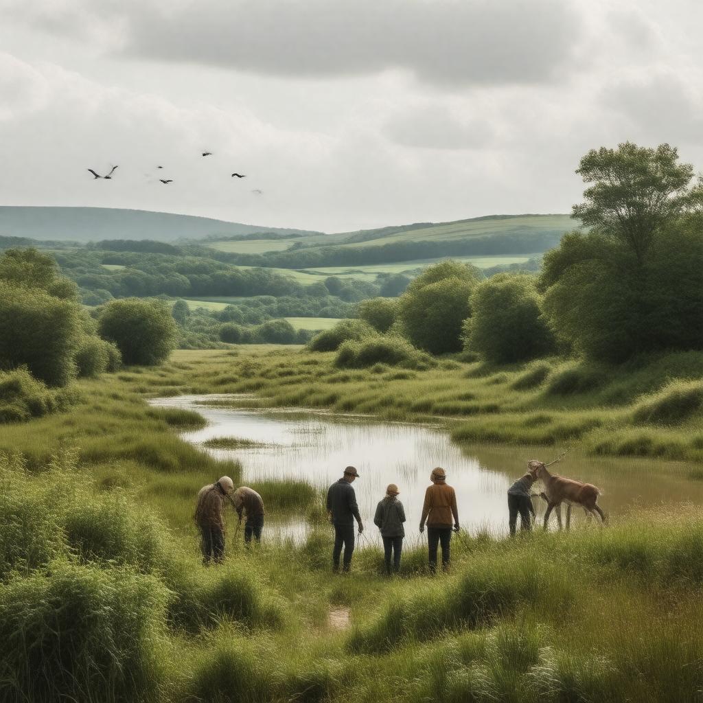 AI-created image of Somerset Wildlife Trust