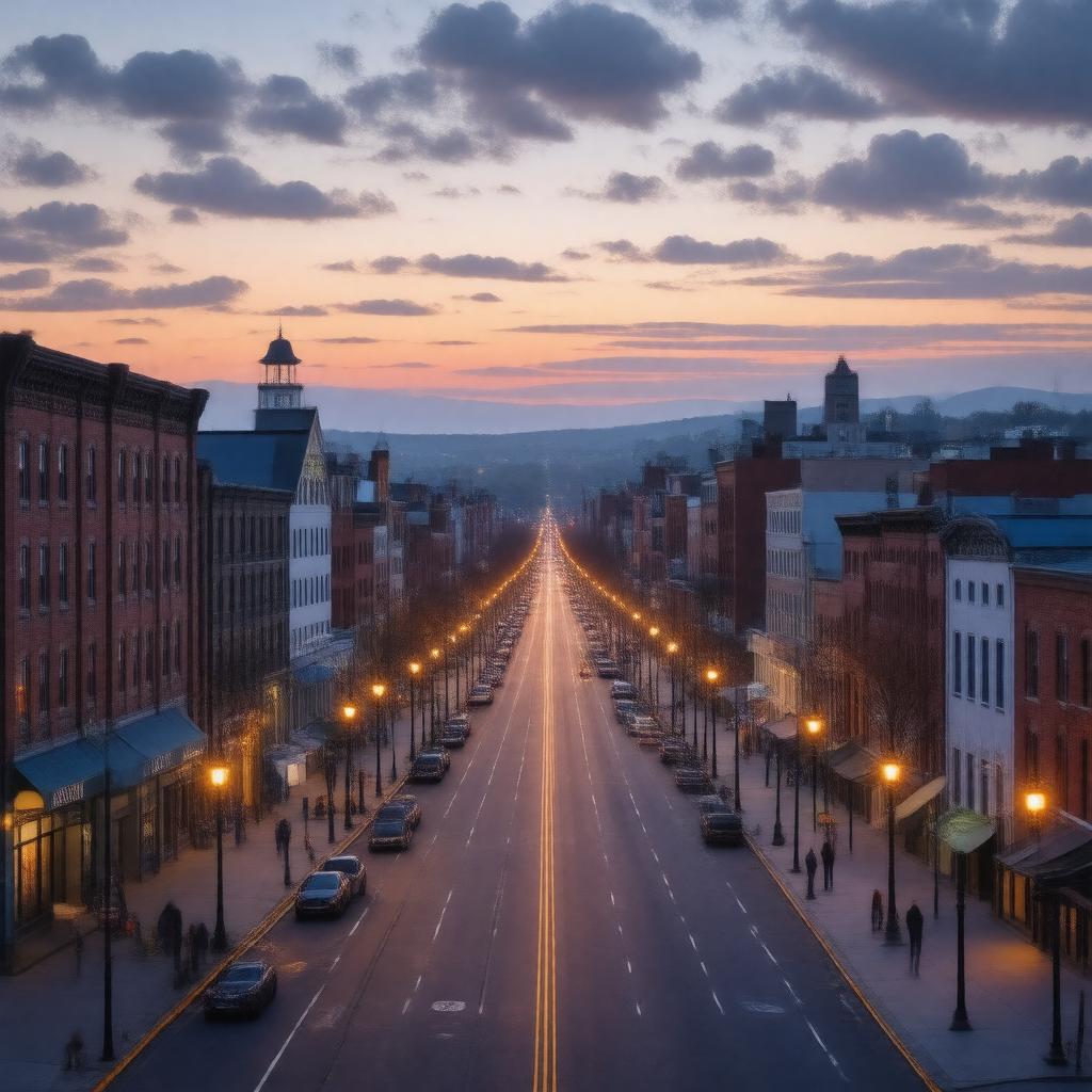 AI-created image of Somerville, Massachusetts, United States