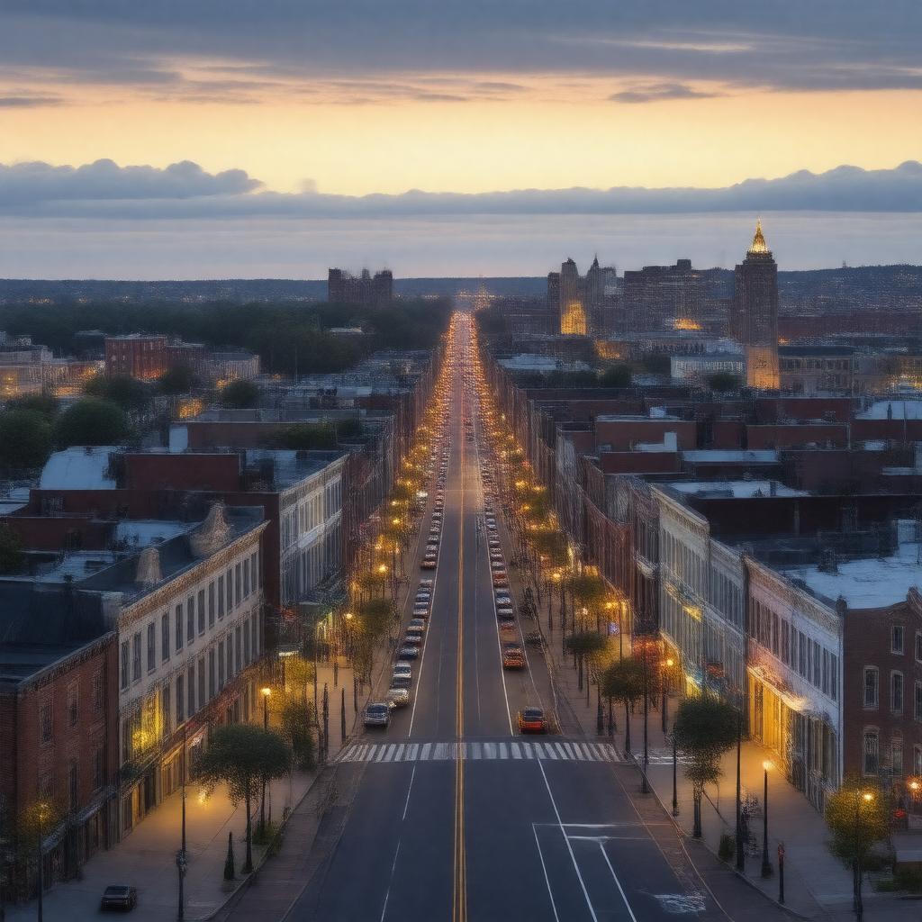 AI-created image of Somerville, Massachusetts