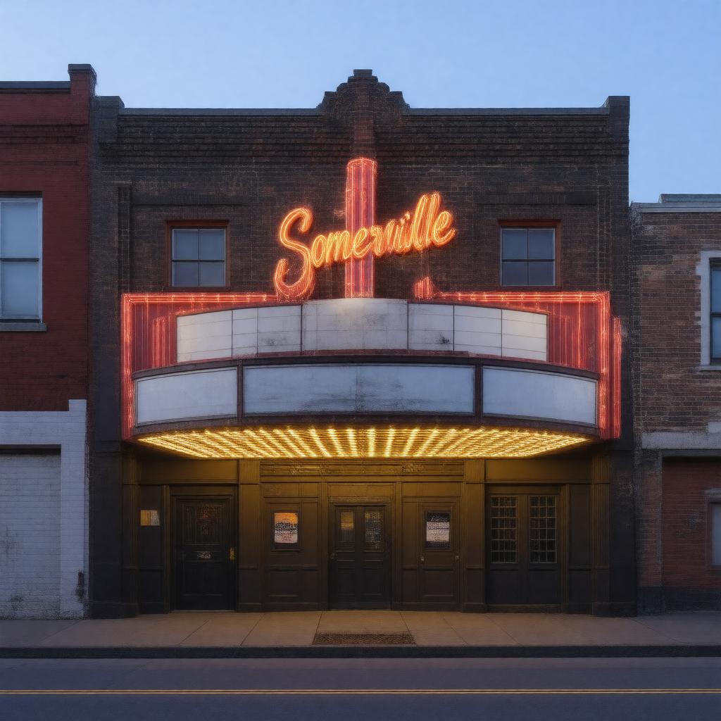 Click to view larger image AI-created image of Somerville Theatre