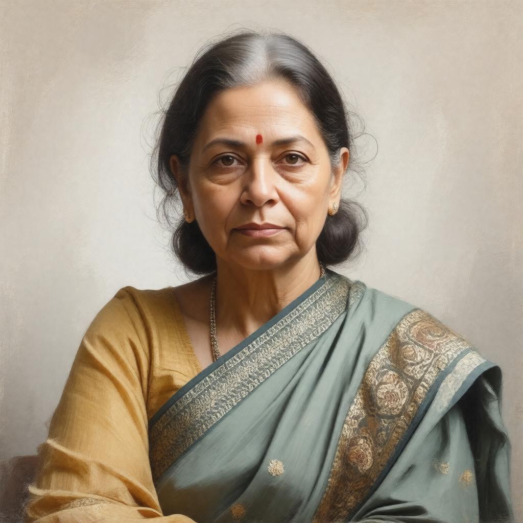 AI-created image of Sonia Gandhi