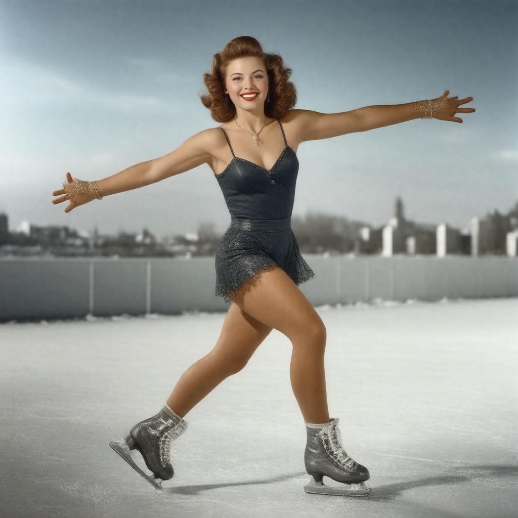 AI-created image of Sonja Henie
