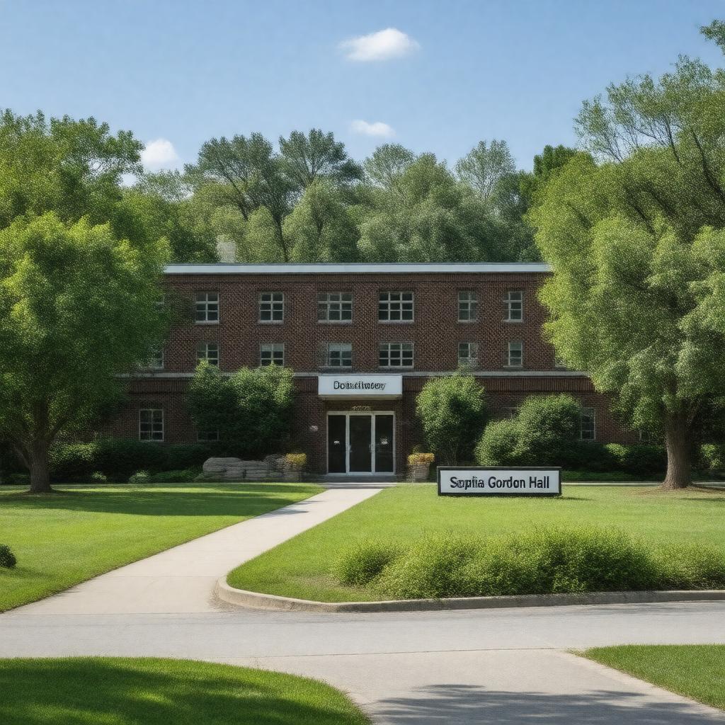 Click to view larger image AI-created image of Sophia Gordon Hall