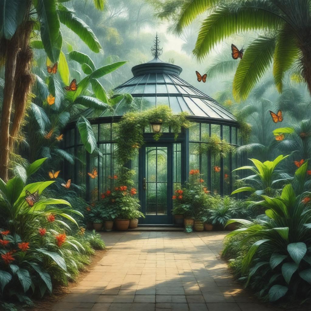 Click to view larger image AI-created image of Sophia M. Sachs Butterfly House