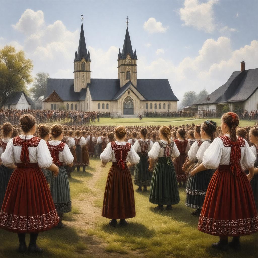 AI-created image of Sorbian Americans