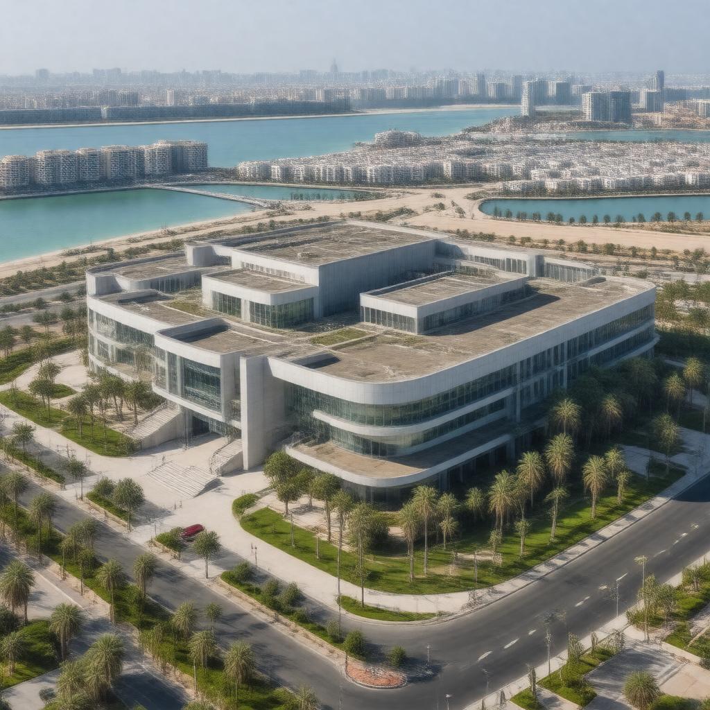 AI-created image of Sorbonne University Abu Dhabi