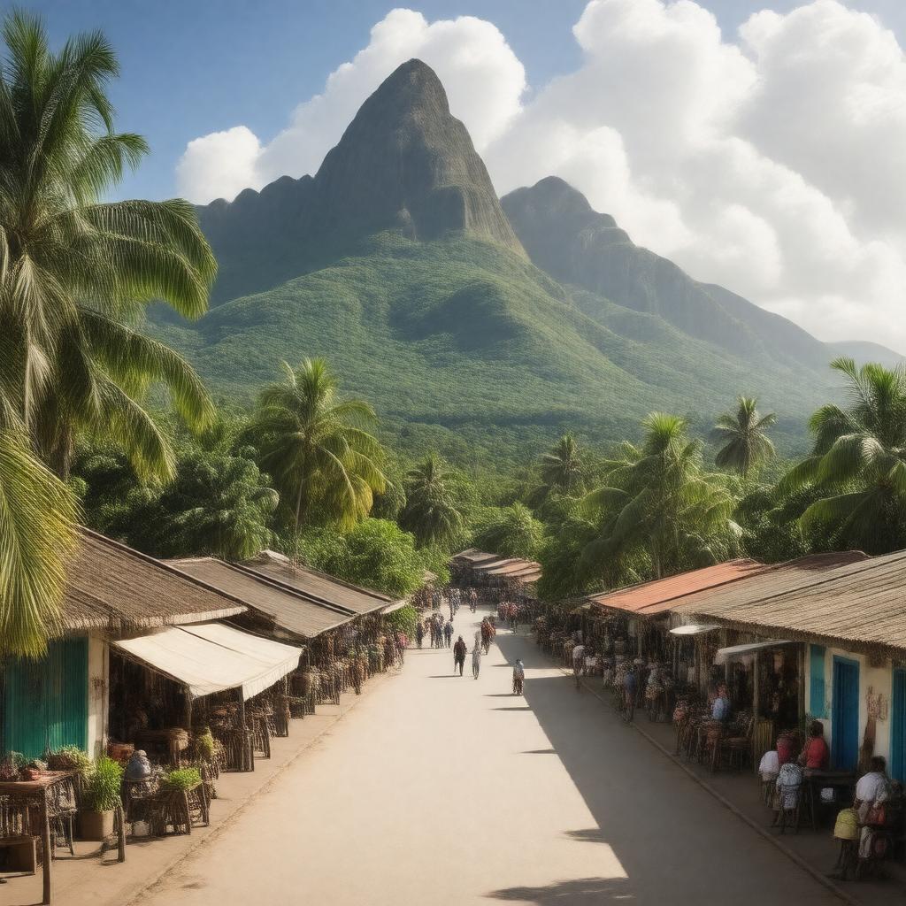 AI-created image of Soufrière