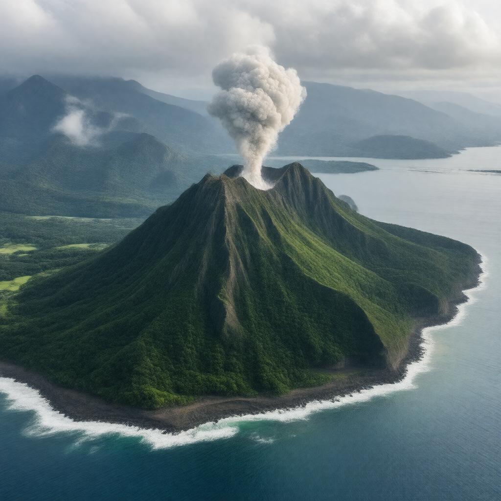 AI-created image of Soufrière Hills